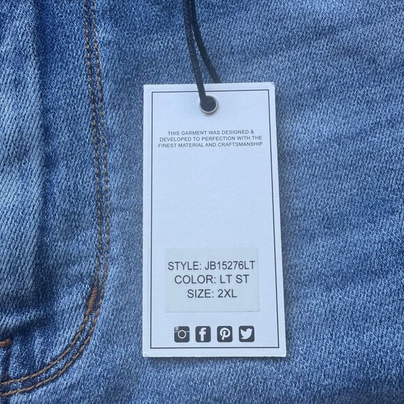 NWT Judy Blue High Waisted Denim Shorts Size 2XL - Picture 7 of 9